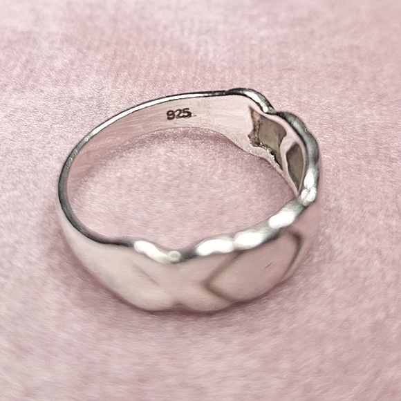 Vintage Sterling Silver Ring Signed "NF," 925 Size 7 - Picture 5 of 7